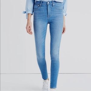 MADEWELL  10” high-rise skinny jeans size 25